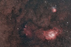 Messier 08, 20 & NGC6559 Sagittarius Region