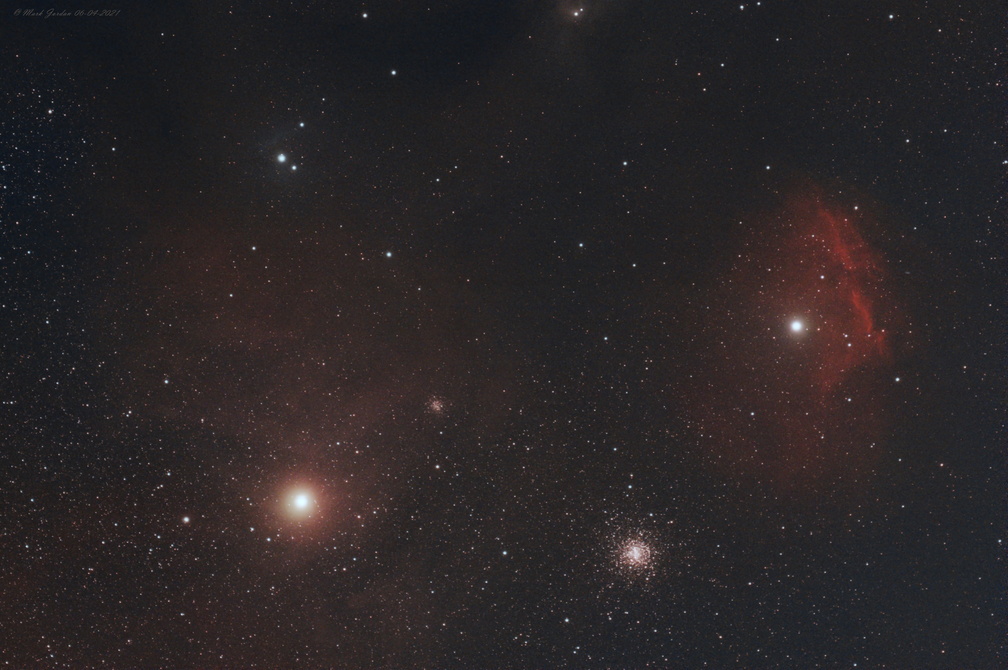 Antares, Messier 4, IC4606, Sh2-9